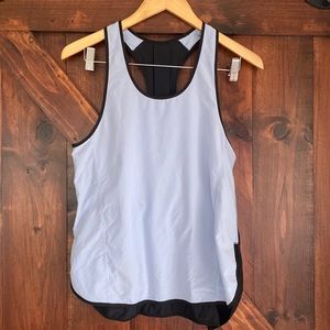 Lululemon light weight blue/black tank with racer back